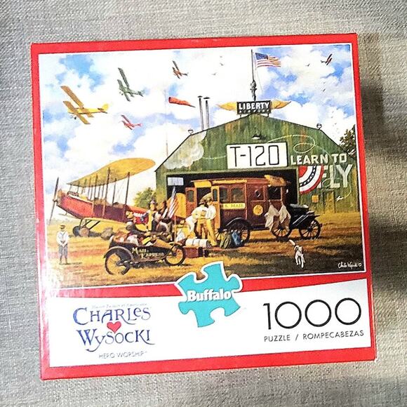 Charles Wysocki "Hero Worship " 1,000 piece Jigsaw Puzzle - Picture 1 of 3